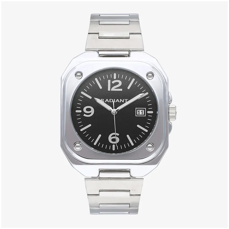 Reloj Hombre Vittorio Negro Plateado