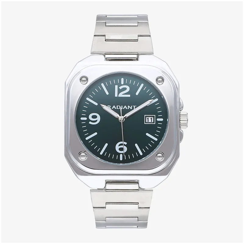 Reloj Hombre Vittorio Verde Plateado