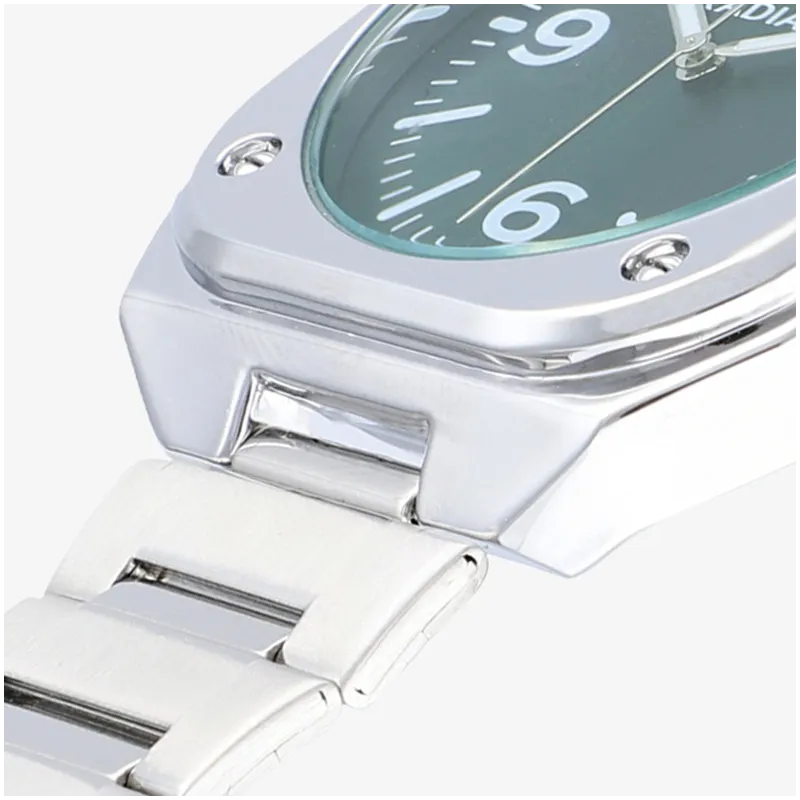 Reloj Hombre Vittorio Verde Plateado
