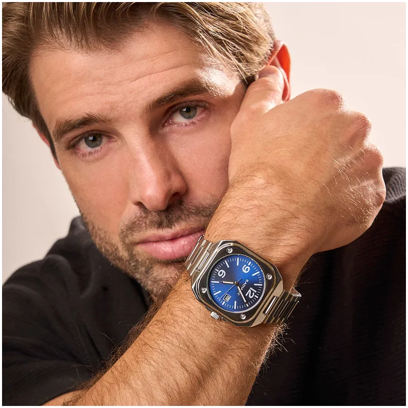 Reloj Hombre Vittorio Azul Plateado
