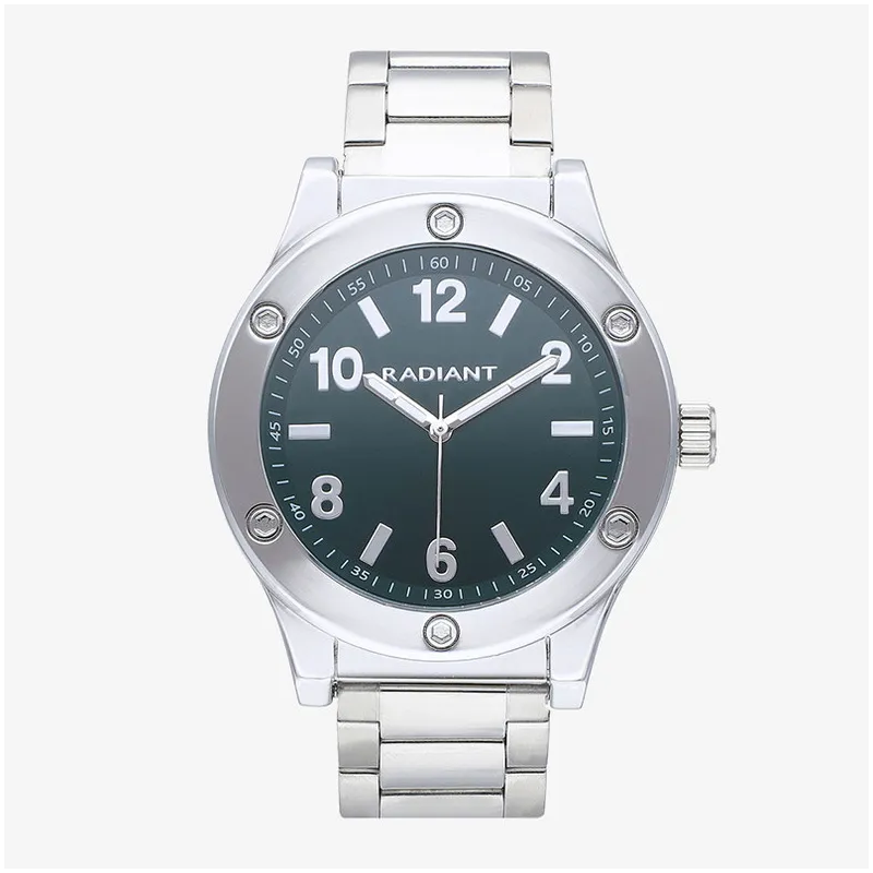 Reloj Hombre Marcello Verde Plateado