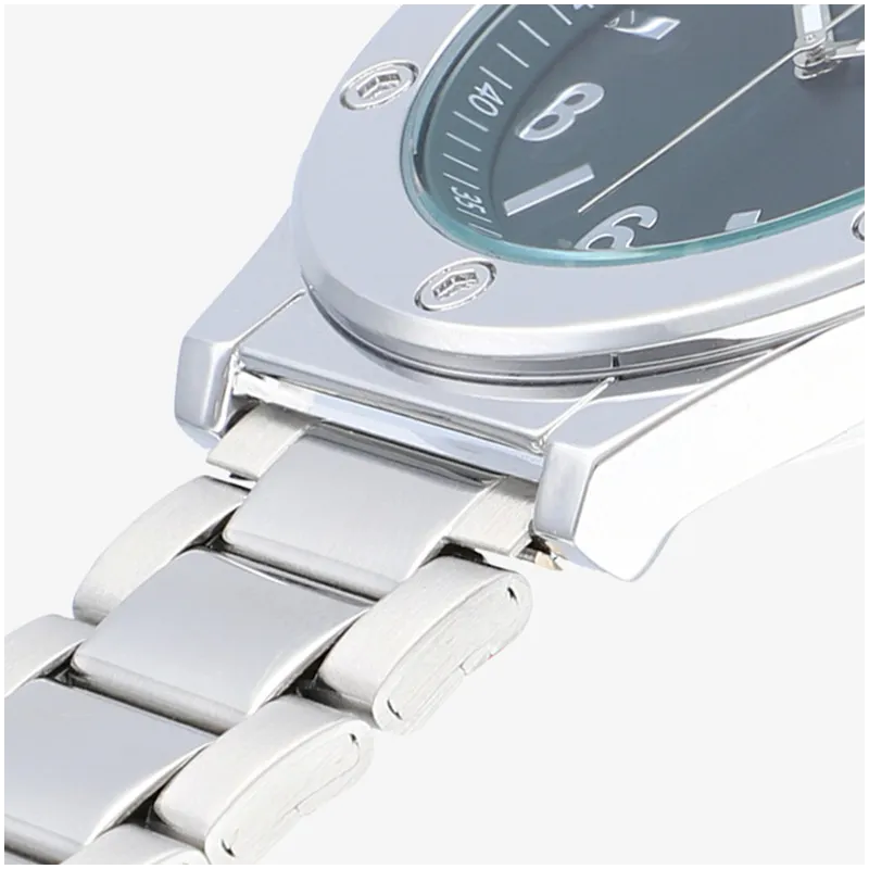 Reloj Hombre Marcello Verde Plateado