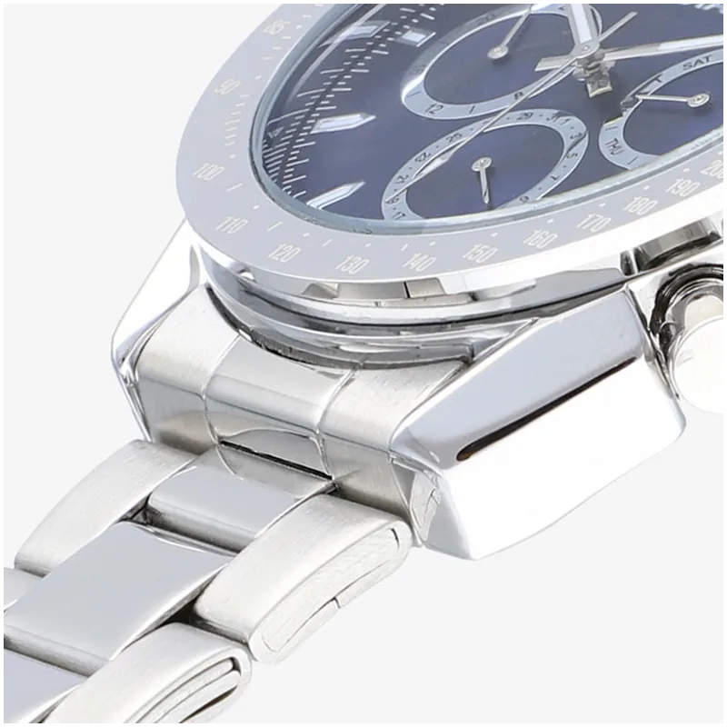 Reloj Hombre Marlon Azul Plateado