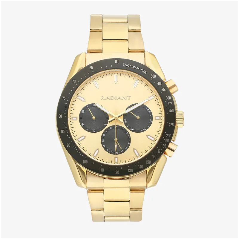 Reloj Hombre Marlon Negro Dorado