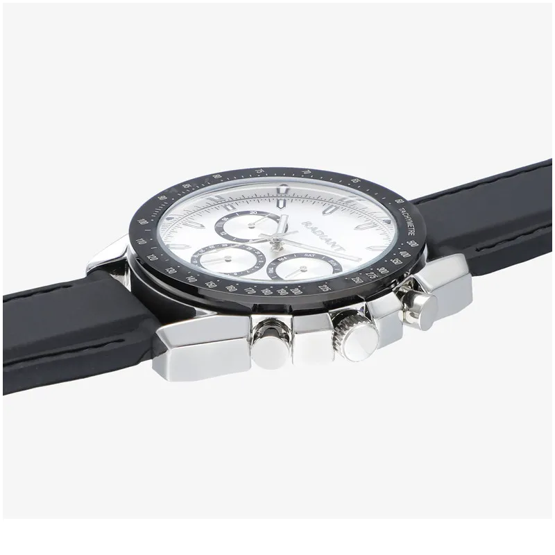 Reloj Hombre Marlon Plateado Silicona