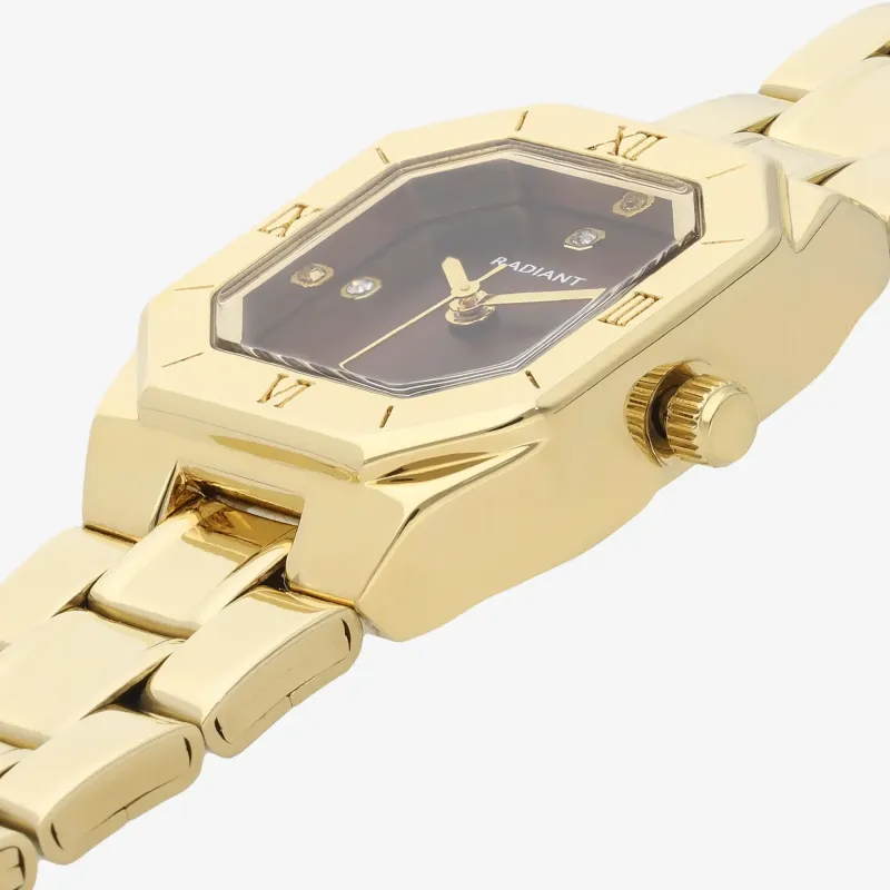 Reloj Mujer Palm Drive Marrón/Dorado | Radiant