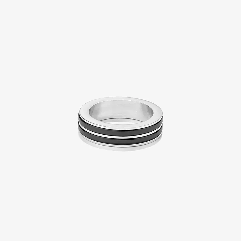 Anillo Redondo Black T26 CERAMIC de Hombre RADIANT Joyas