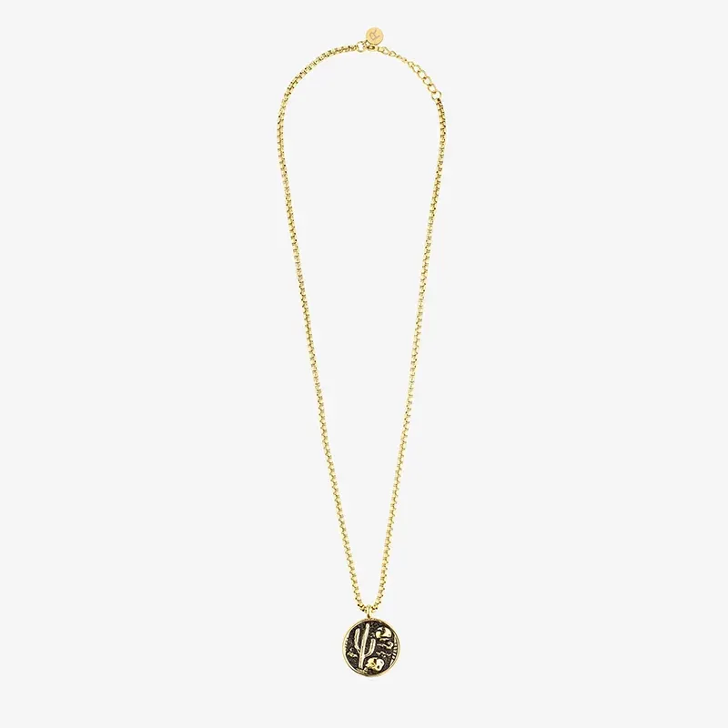 Collar Cactus Oro Negro PEREIRA de Hombre RADIANT Joyas