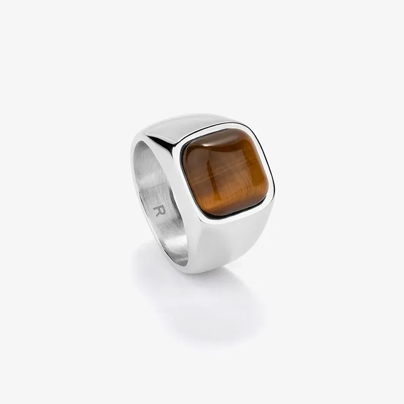 Anillo Hombre Ruiz Ojo de Tigre T26