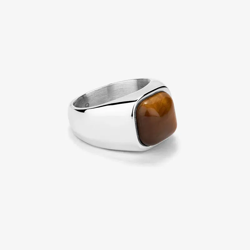 Anillo Hombre Ruiz Ojo de Tigre T26