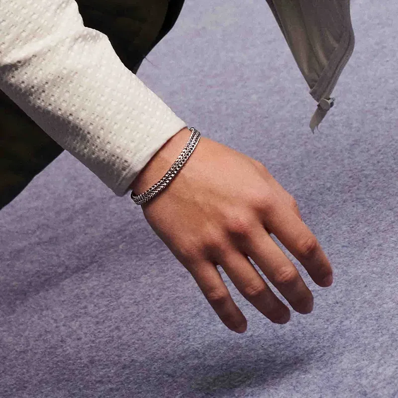 Pulsera Hombre Txema Plateado