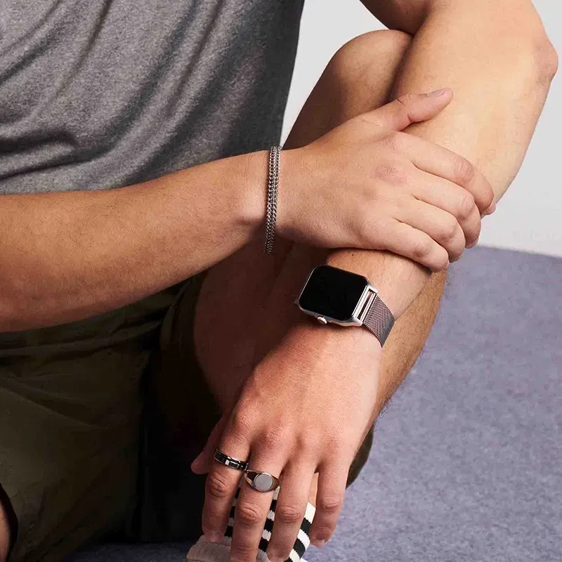 Pulsera Hombre Txema Plateado