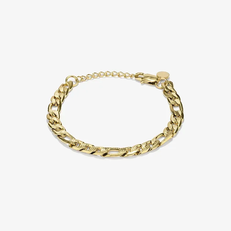 Brazalete Hombre Padlock Picada Dorado | Radiant