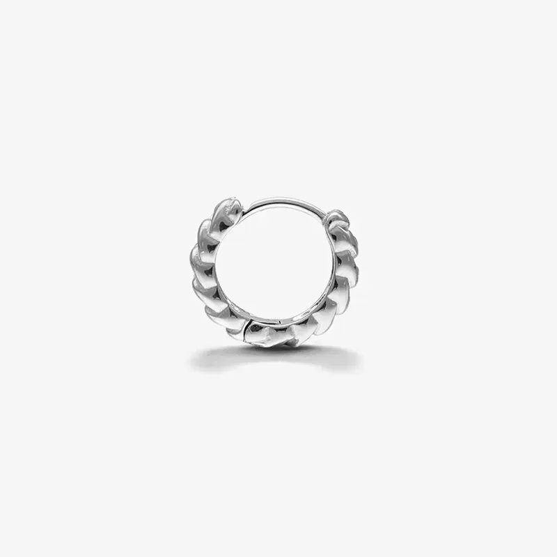 Pendiente Hombre Chain Padlock Plateado | Radiant