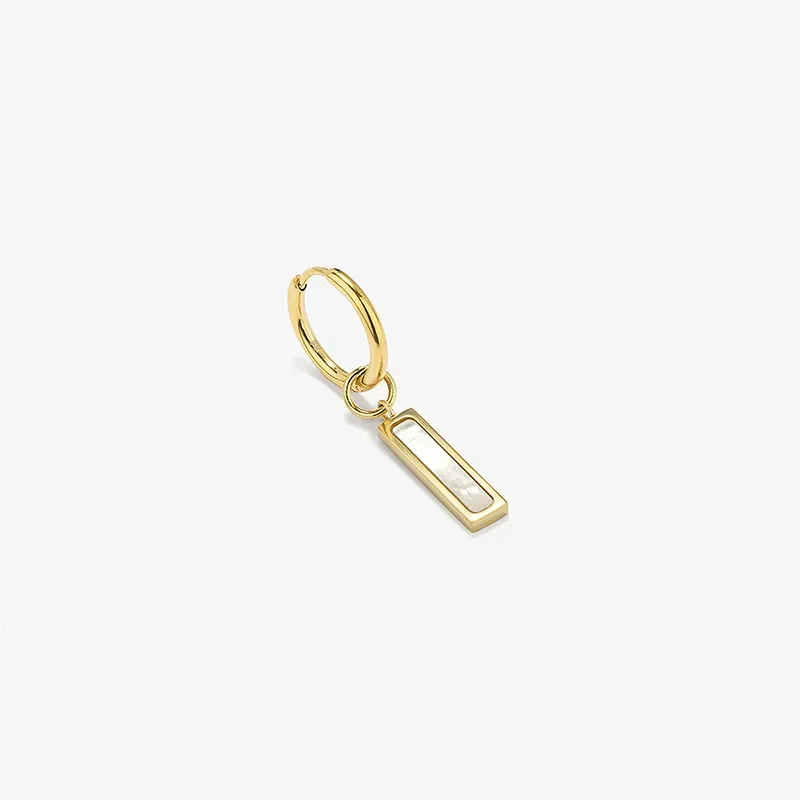 Pendiente Hombre Strong MOP Dorado | Radiant