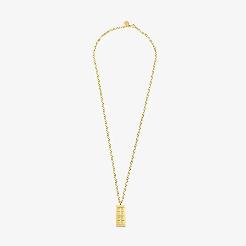  Collar Hombre Lombok Runa Oro | Estilo Único y Místico