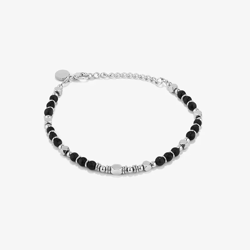 Pulsera Hombre Bali Beads Negro | Diseño Sencillo y Moderno
