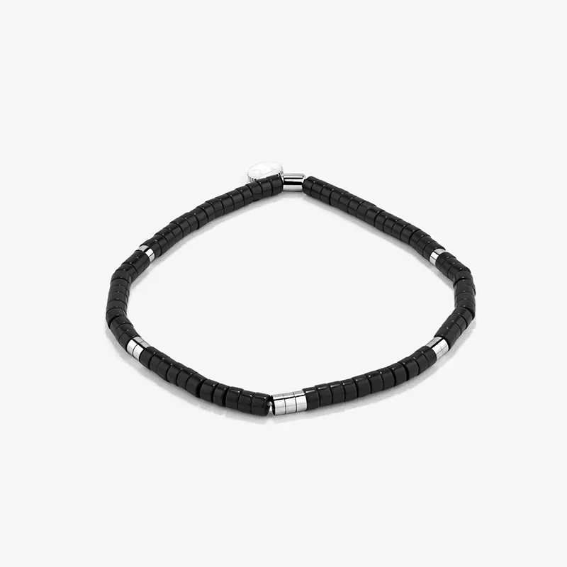 Pulsera Hombre Bahía Negro | Elegancia en Acero