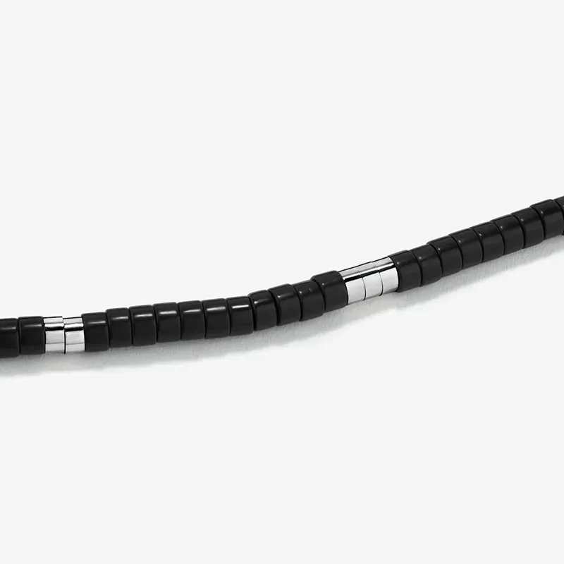 Pulsera Hombre Bahía Negro | Elegancia en Acero