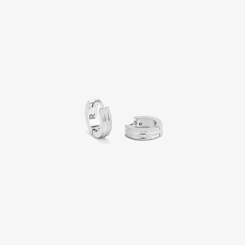 Pendientes Hombre Atlante Loop Plata | Modernos y Atemporales