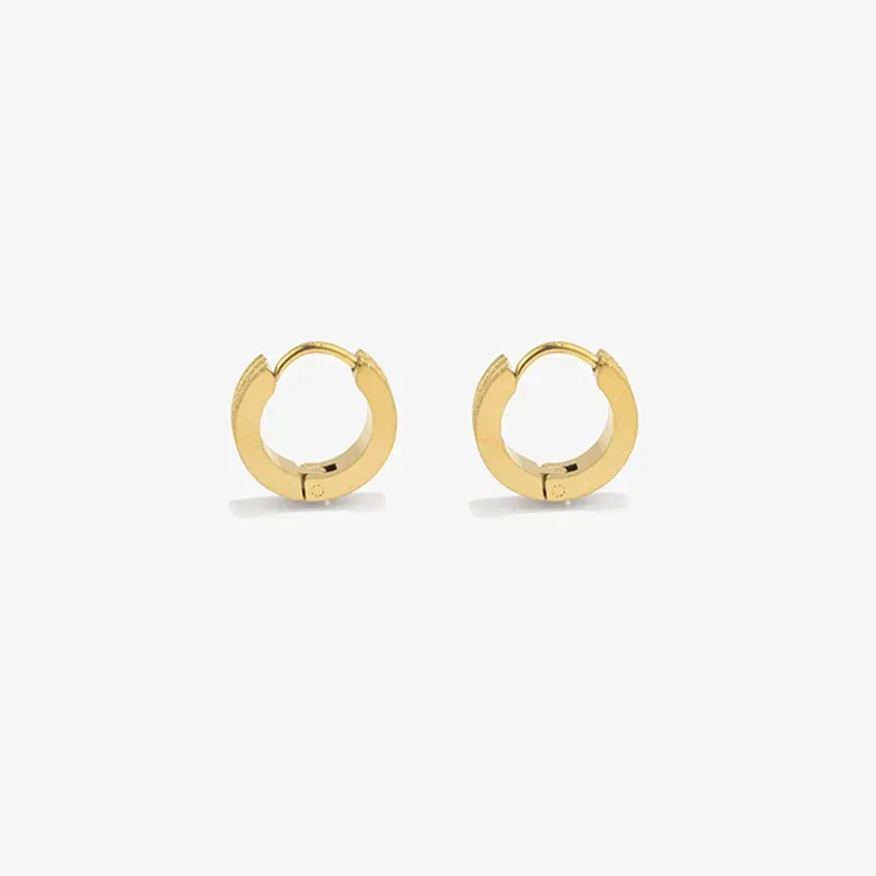 Pendientes Hombre Atlante Loop Oro | Elegancia y Versatilidad
