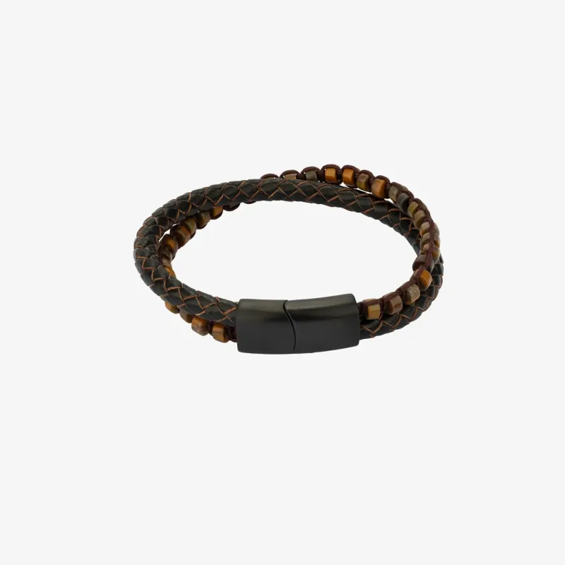 Pulsera Hombre Sierra Beads Marrón