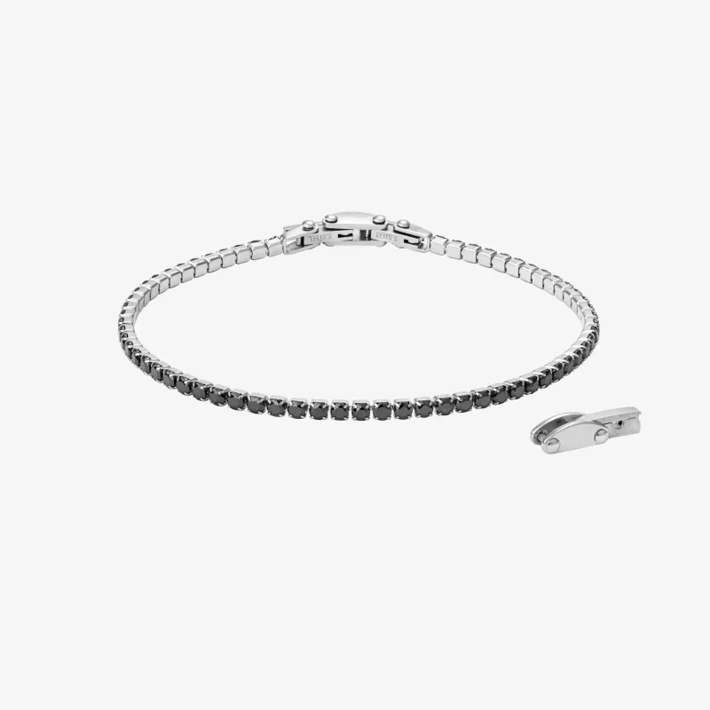 Pulsera Hombre Code Cristales Bicolor