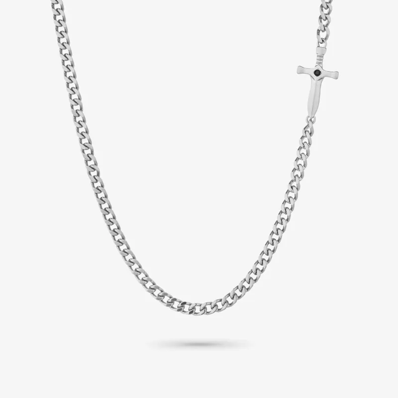 Collar Hombre Code Plateado