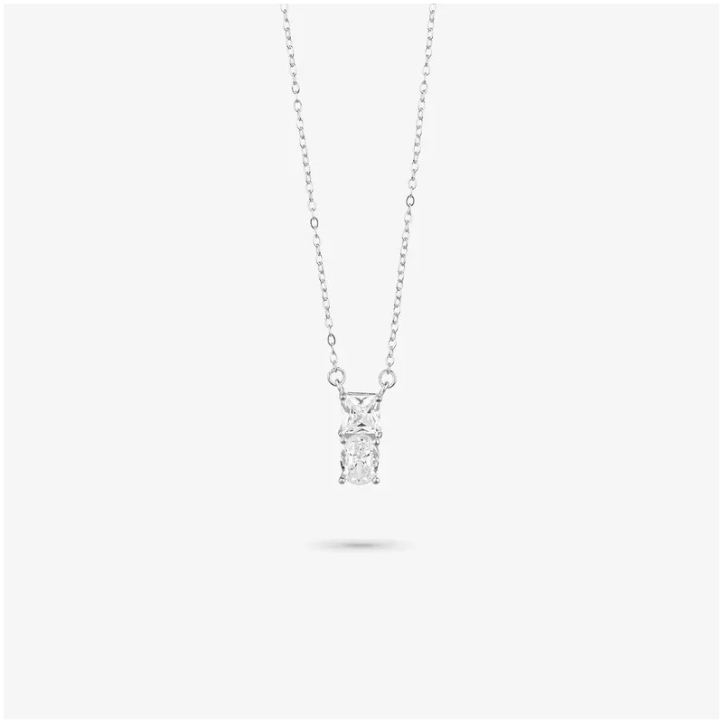 Collar de Plata Cristal Blanco colección THE 21TH CENTURY Radiant