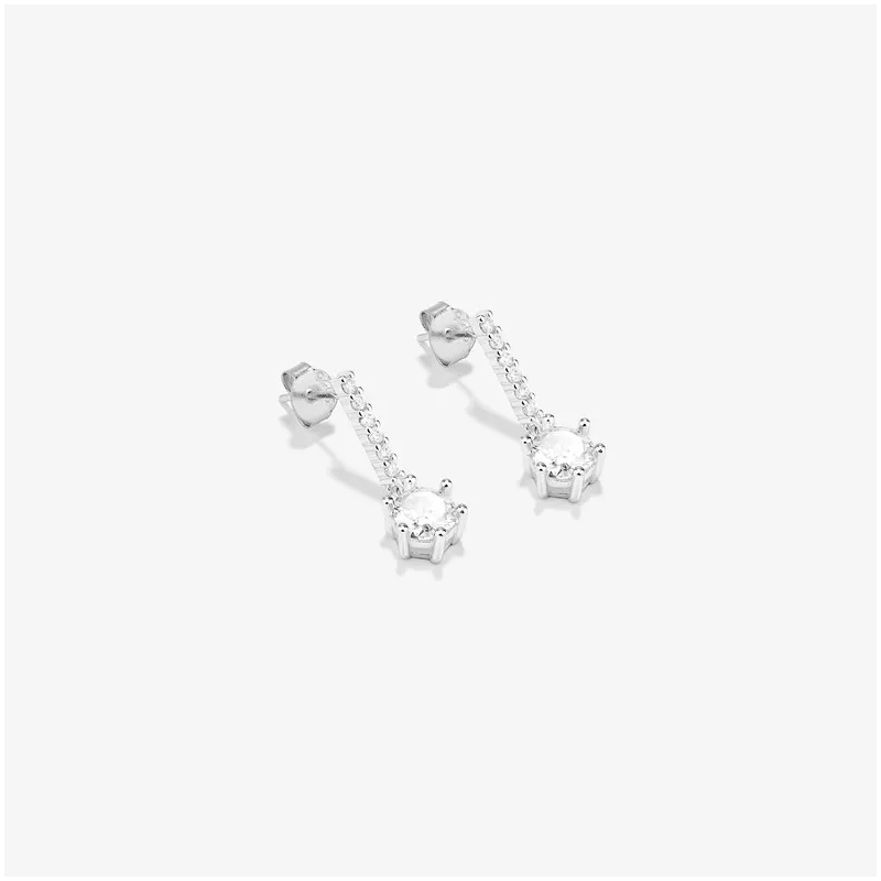 Pendientes de Plata Cristal colección FIRST CLASS Radiant