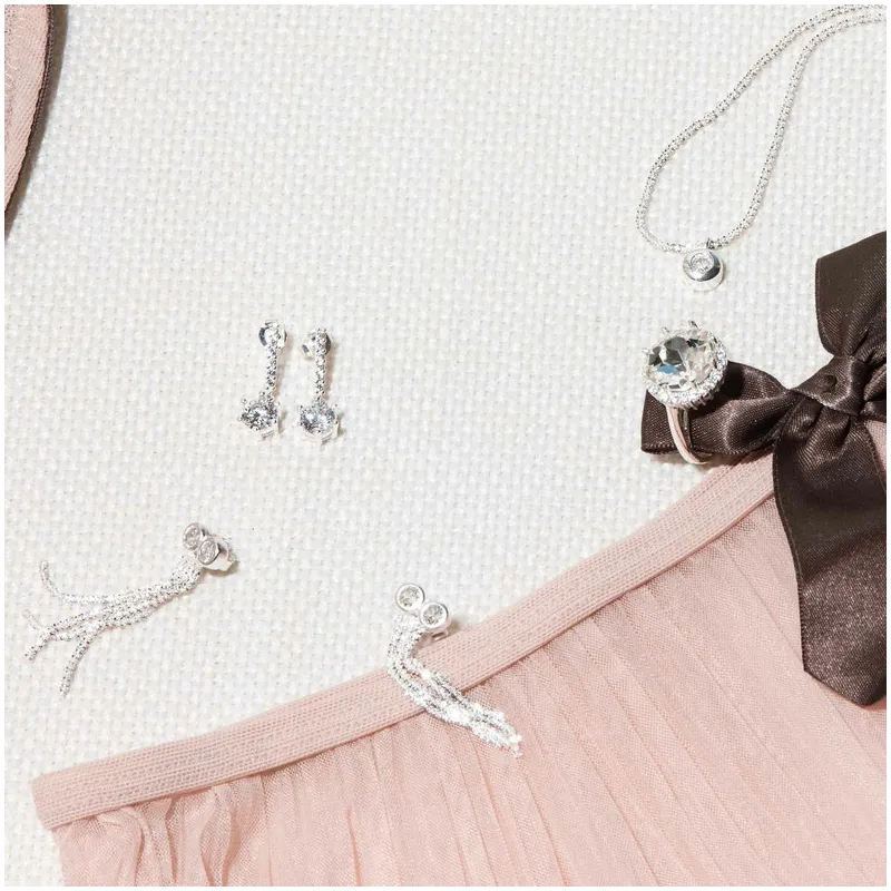 Pendientes de Plata Cristal colección FIRST CLASS Radiant