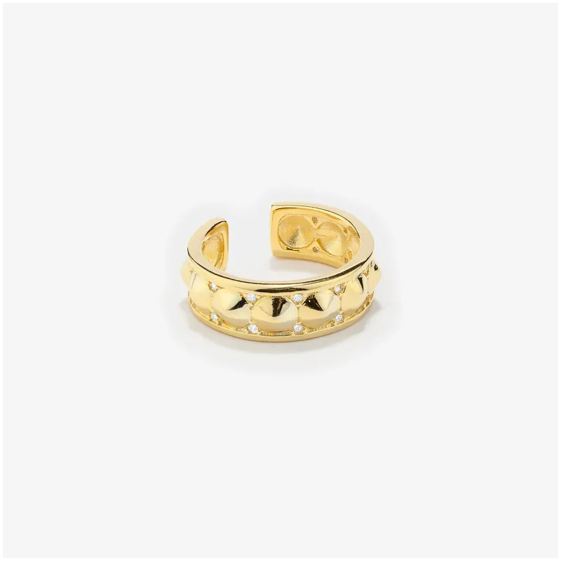 Anillo Ancho de Oro colección PUNK Radiant