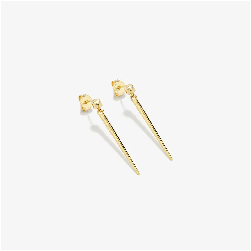 Pendientes Largos de Oro colección PUNK Radiant