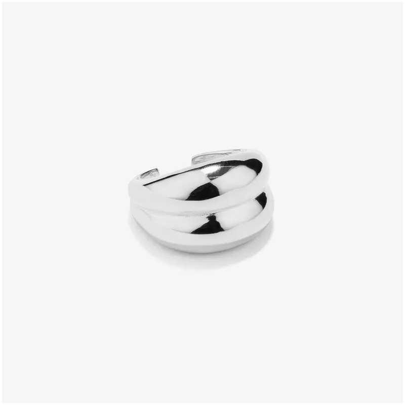 Anillo de formas en volumen de plata Radiant