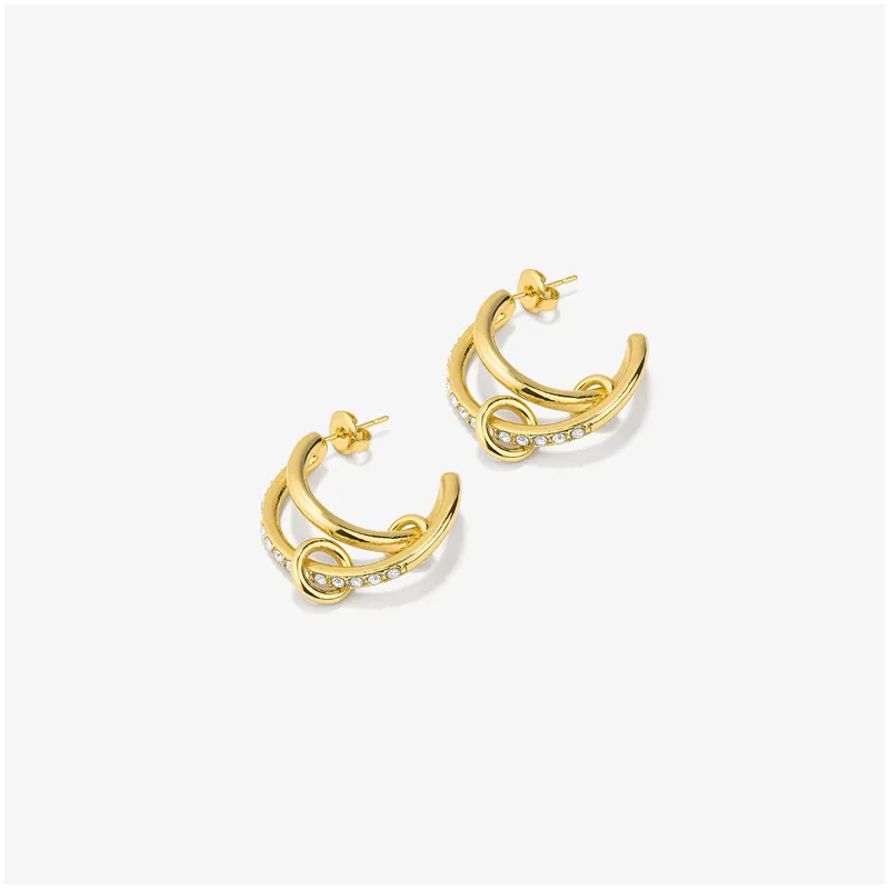 Pendientes Mujer Zendaya Moon Dorados | Diseño Sofisticado
