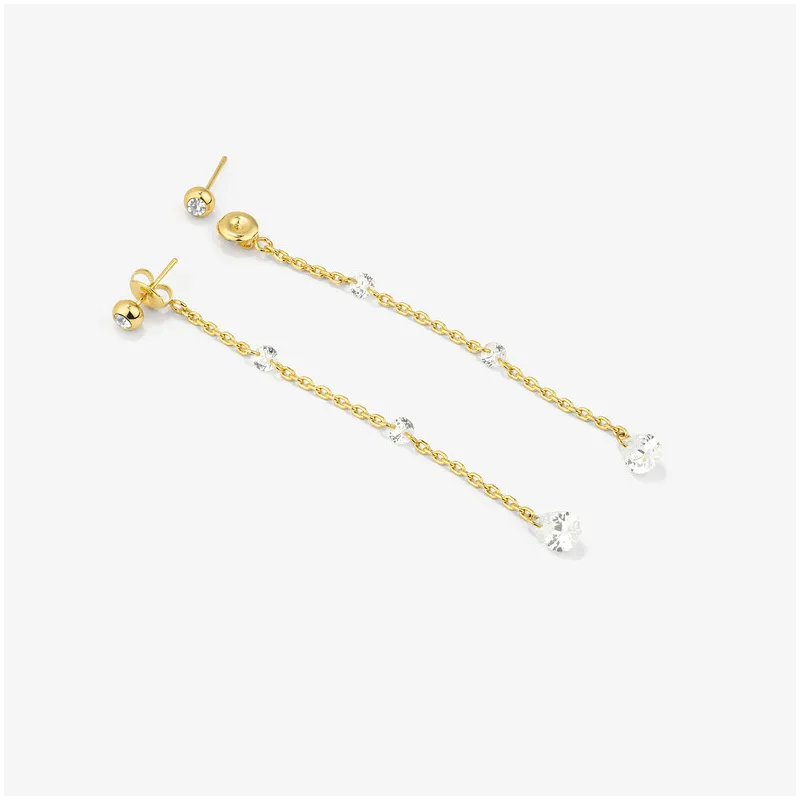 Pendientes Mujer Myfair Drop Dorados | Diseño Colgante Elegante