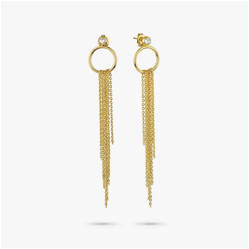 Maxi Pendientes Mujer Myfair Dorados | Diseño en Acero Dorado