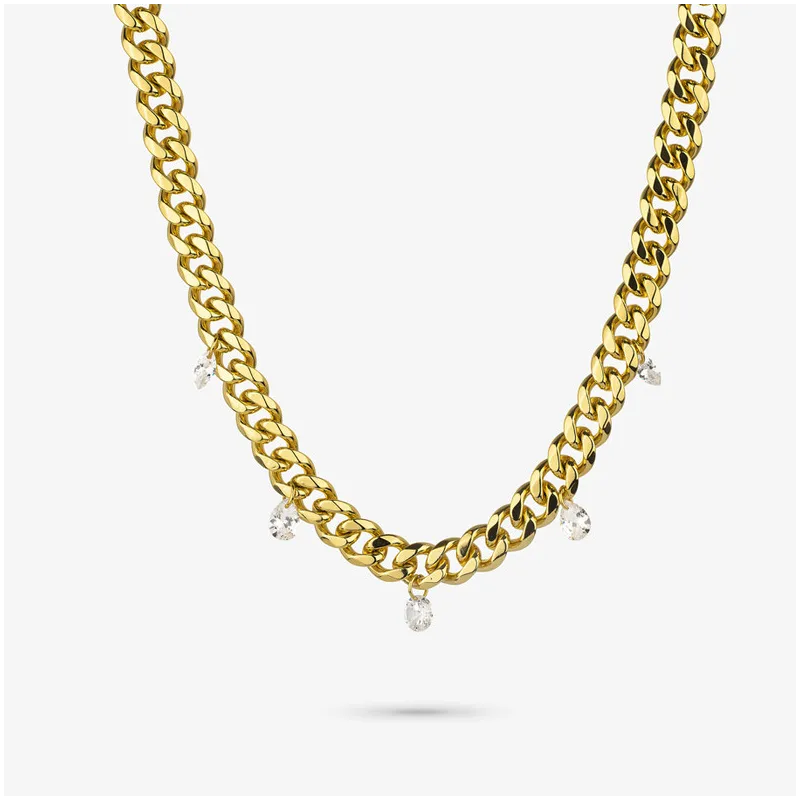 Collar Mujer Gaga Queen Dorado | Detalles Refinados