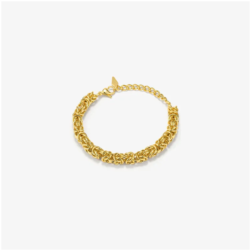 Pulsera Mujer Blake Dorada | Diseño Twist en Acero Dorado