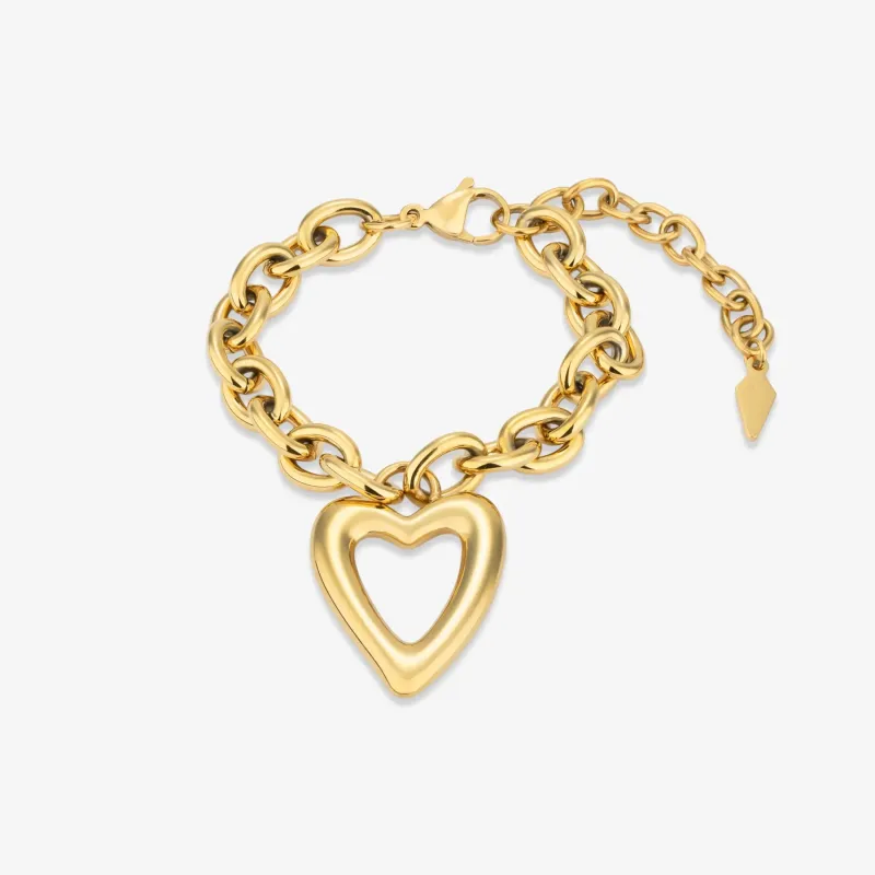 Pulsera Mujer Hearts Dorado | Radiant