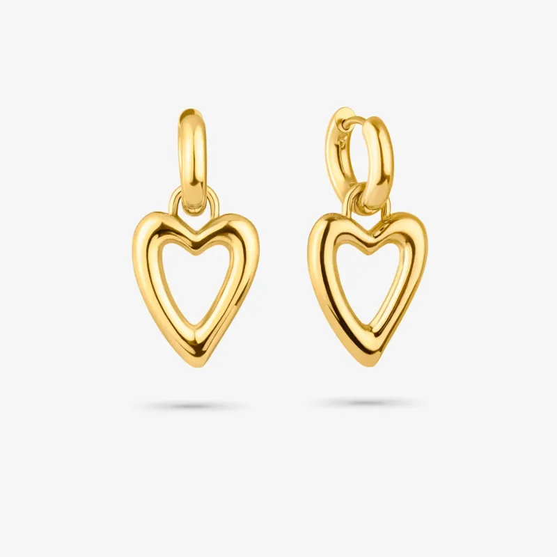 Pendientes Mujer Hearts Dorado | Radiant