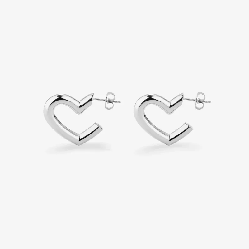 Aros Mujer My Love Plateado | Radiant