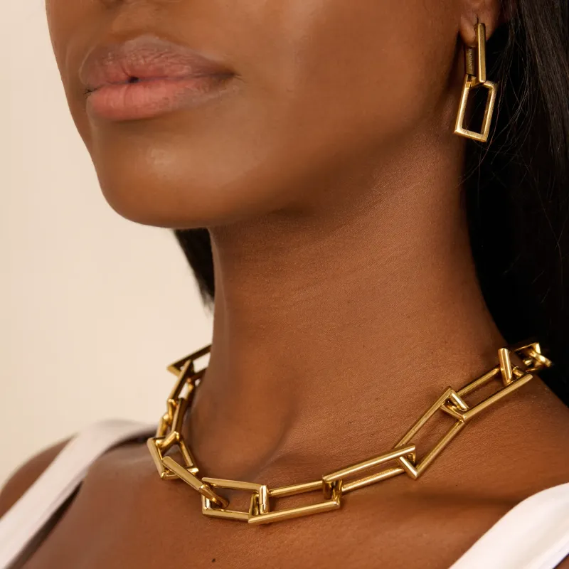 Collar Mujer Chain Halle Dorado | Radiant