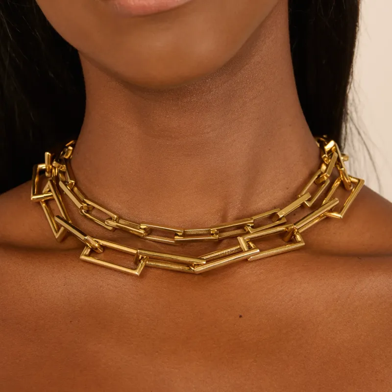 Collar Mujer Chain Halle Dorado | Radiant