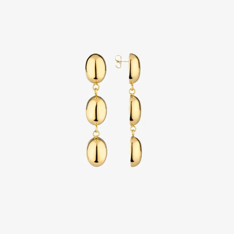 Pendientes dorados largos mujer Soulmate | Radiant