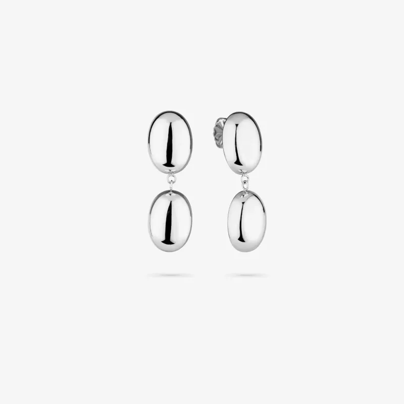 Pendientes plateados colgantes mujer Soulmate | Radiant