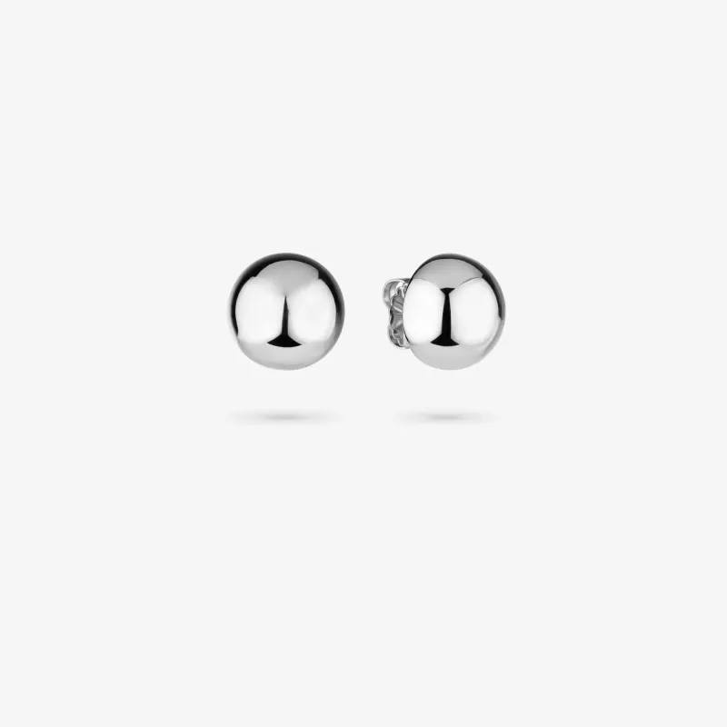 Pendientes plateados de esfera mujer Soulmate | Radiant