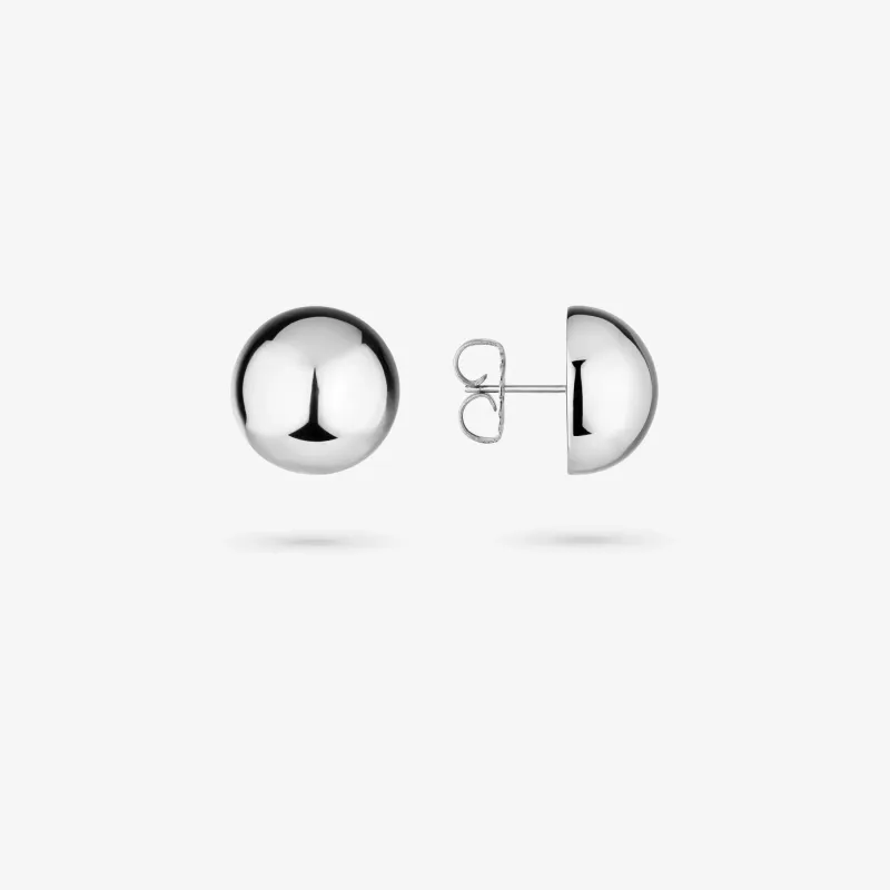Pendientes plateados de esfera mujer Soulmate | Radiant