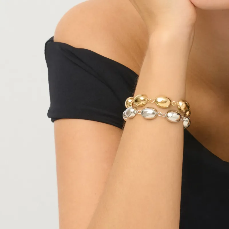 Pulsera plateada mujer drops Soulmate | Radiant