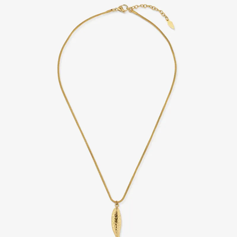 Collar dorado mujer pez marino | Radiant